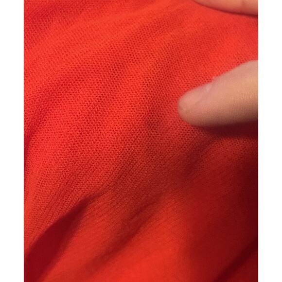 Jean Paul Gaultier Soleil Womens L Orange Mesh Layered Belt Long Maxi Skirt VGUC - Picture 6 of 6